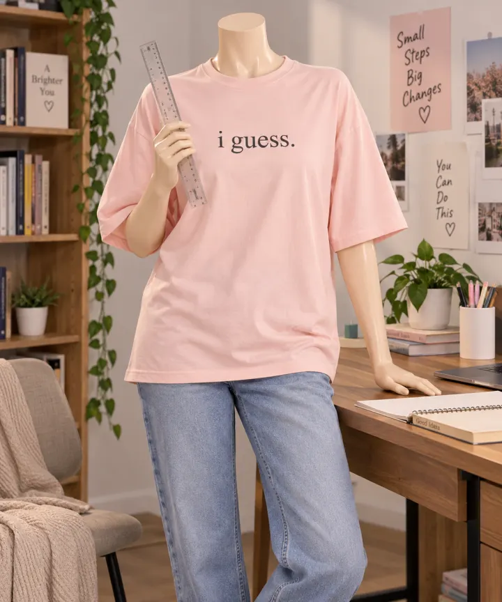 تیشرت قواره دار I guess — تصویر ۵